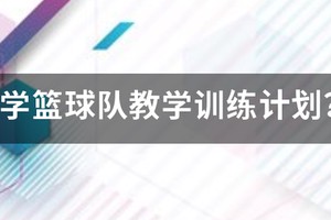 小学篮球队学期训练计划纸质